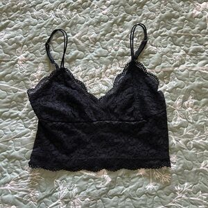 SO pretty little layers black lace top
